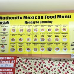 The Old Oak - Mexican Taqueria and Gas Station - New menu