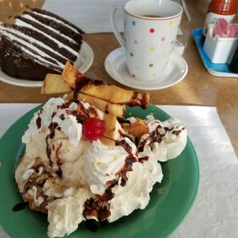 The Kast Net - Dessert! Fried ice cream (front) and chocolate cannoli cake (back) - Seafood Near Me - Crawfordville, Florida The Kast Net - Dessert! Fried ice cream (front) and chocolate cannoli cake (back) - Seafood Near Me - Crawfordville, Florida
