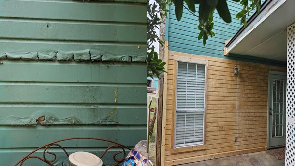 Facia matching and Repair - The siding on this house was no longer available so we had to match it and replace it . Facia matching and Repair - The siding on this house was no longer available so we had to match it and replace it .
