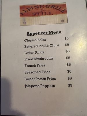 Menu photo 7 Alpine Grill Alpine, AZ