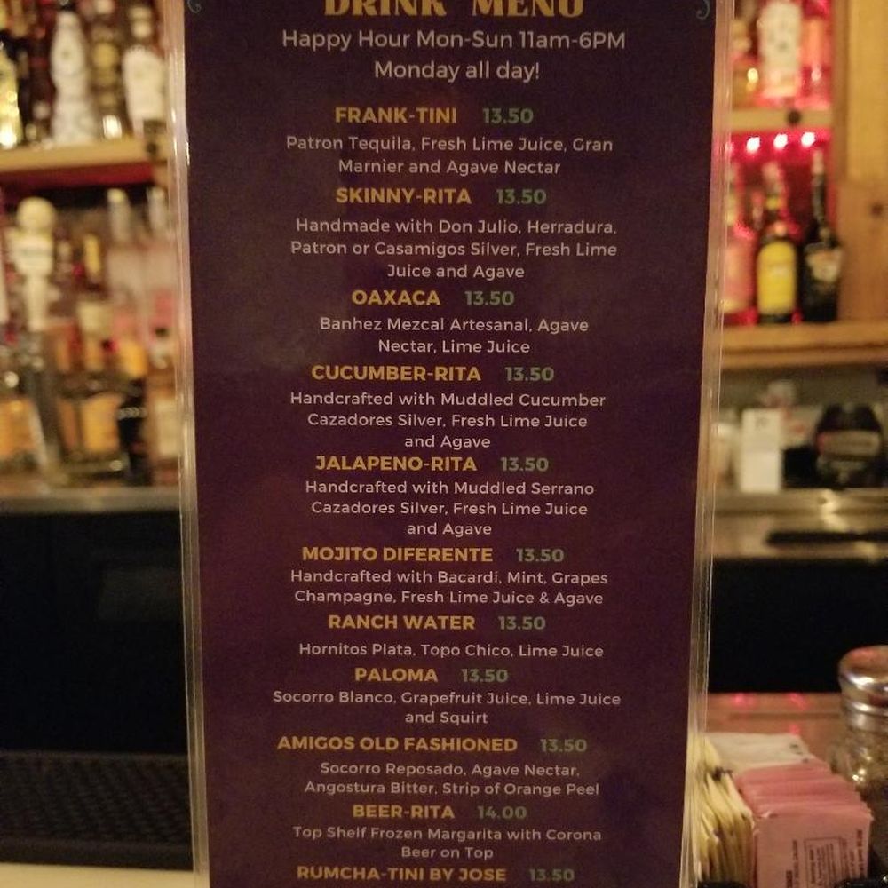 Amigos Aca Y alla - Drink menu - Mexican Near Me - Richardson, Texas Amigos Aca Y alla - Drink menu - Mexican Near Me - Richardson, Texas