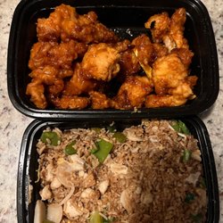 Orange Chicken Chicken and Vegetable Fried Rice