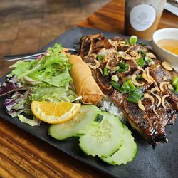 Chopstix Grill - Grill Korean Short Ribs Entrée! And a Vietnamese coffee!