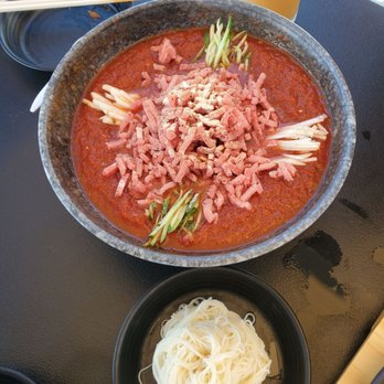 Misoolkwan OC - Spicy cold soup yukhoe - Korean Near Me - Buena Park, California Misoolkwan OC - Spicy cold soup yukhoe - Korean Near Me - Buena Park, California