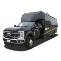LA VIP Tours & Charters - The GM33 is where space meets refinement--a luxury minibus designed to impress from the first glance to the final drop-off.