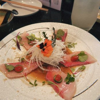 Tsukiyo Sushi - Yellowtail Carpaccio - Sushi Bars Near Me - Westminster, California Tsukiyo Sushi - Yellowtail Carpaccio - Sushi Bars Near Me - Westminster, California
