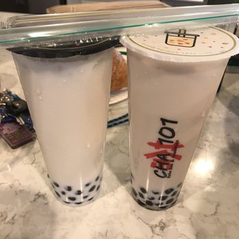 CHA 101 - Roasted oolong and green jasmine milk teas w boba - Bubble Tea Near Me - Santa Maria, California
