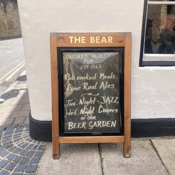 The Bear Inn - You'll go to The Bear because it's the oldest pub in Oxford. - Pubs Near Me - Oxford, OXF The Bear Inn - You'll go to The Bear because it's the oldest pub in Oxford. - Pubs Near Me - Oxford, OXF