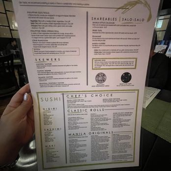 Manila Resto - Menu - Sushi Bars Near Me - Oshkosh, Wisconsin