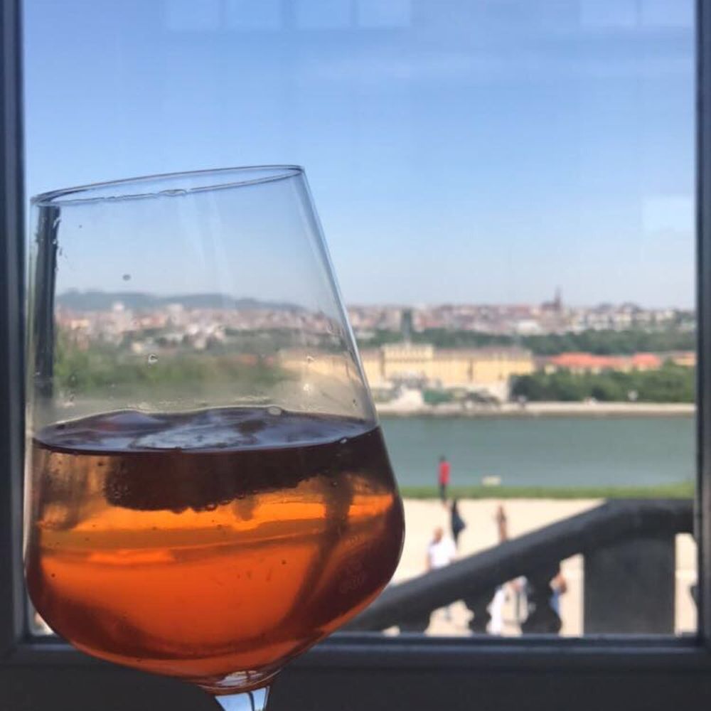 Pretty sure this was the Aperol Spritzer. White wine with Spritzer and a slice of orange. definitely recommend Pretty sure this was the Aperol Spritzer. White wine with Spritzer and a slice of orange. definitely recommend
