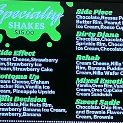 Milkshake Martini Gourmet Shake Bar - How do you decide...?!!!