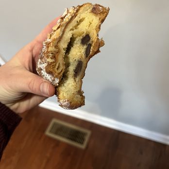 Bien Cuit - Inside Chocolate Almond Croissant ($8 at farmers market) - tasty! - Bakeries Near Me - Brooklyn, New York Bien Cuit - Inside Chocolate Almond Croissant ($8 at farmers market) - tasty! - Bakeries Near Me - Brooklyn, New York