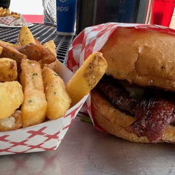 Burger Me - 1/3 lb. NV Elk Burger - Burgers Near Me - Truckee, California