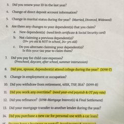 Advantage Income Tax Service - NEW UPDATED Checklist