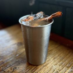 Daisy - Chelada (aguachile negro, tepache vinegar, lager beer, salsa maggi, derrumbes salmiana and camarón)