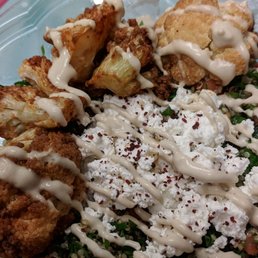 Close up of the Roasted cauliflower
