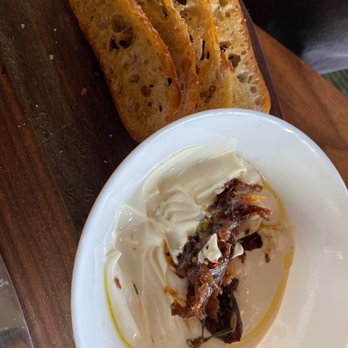 Bar Cart Lounge And Restaurant - Creamed Goat Cheese. - medjol dates. Caramélises shallots. Candied bacon. Rosemary crostini - Cocktail Bars Near Me - Saint Paul, Minnesota