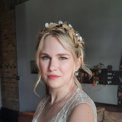 Lia Rivette Makeup And Hair Artist - Pretty braided updo and natural makeup for this bride!