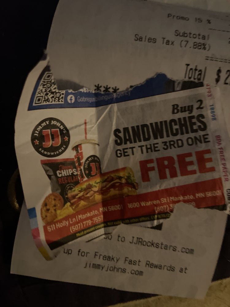 Food from Jimmy John's