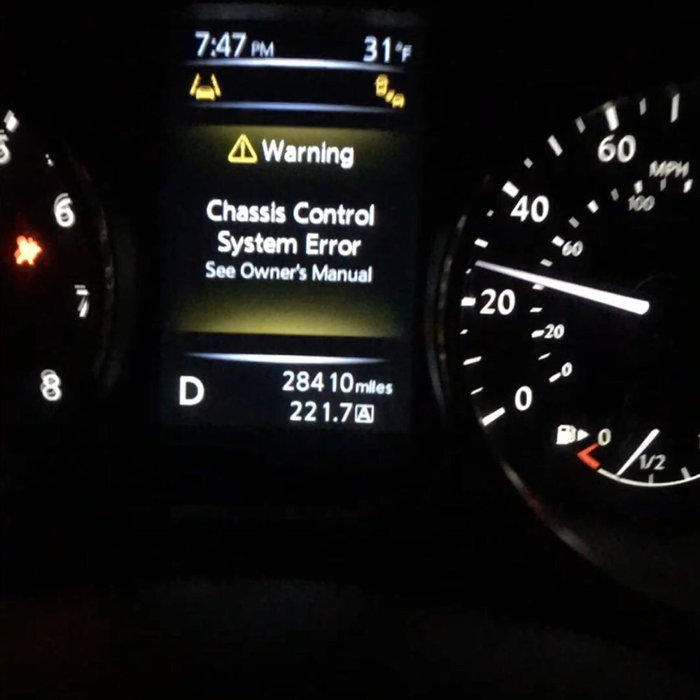Nissan Rogue Chassis Control System Error Share 80+ Images & 7 Videos