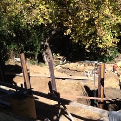 Carpenter and Carpenter - Steel I beams used for retaining wall
