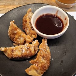 Wagamama - Duck Gyoza. Not bad.