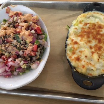 Kid Cashew - Quinoa Stuffed Avocado Plate and Cast Iron Mac and 5 Cheese Plate - Mediterranean Near Me - Mount Pleasant, South Carolina Kid Cashew - Quinoa Stuffed Avocado Plate and Cast Iron Mac and 5 Cheese Plate - Mediterranean Near Me - Mount Pleasant, South Carolina
