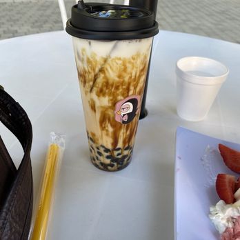 Vampire Penguin - Folsom - Brown Sugar Milk Tea with boba - Tea Rooms Near Me - Folsom, California Vampire Penguin - Folsom - Brown Sugar Milk Tea with boba - Tea Rooms Near Me - Folsom, California