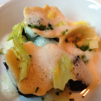 L'Abattoir - Dungeness crab & shrimp pasta w/ boudin noir and creme fraiche - $16 - French Near Me - Vancouver, British Columbia