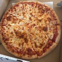 a cheese pizza in a box a cheese pizza in a box