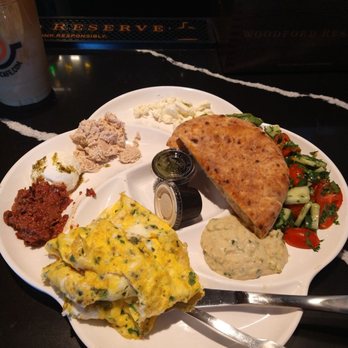 Pressed Cafe - Israeli breakfast- the bomb!! Loved all of these favors - Sandwiches Near Me - Salem, New Hampshire