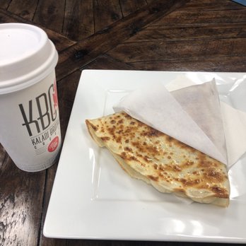 Alaska Crepery - Banana Nutella crepe with a coffee - Creperies Near Me - Anchorage, Alaska