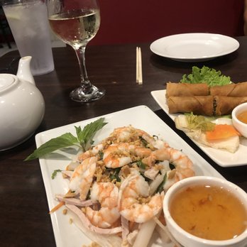 Pho Viet - Shrimp lotus salad and spring rolls. - Vietnamese Near Me - West Melbourne, Florida Pho Viet - Shrimp lotus salad and spring rolls. - Vietnamese Near Me - West Melbourne, Florida