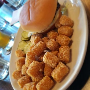 Ram Restaurant & Brewery - Burger with up charge side of tots - Breweries Near Me - Kent, Washington Ram Restaurant & Brewery - Burger with up charge side of tots - Breweries Near Me - Kent, Washington