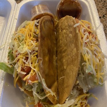 Oscar’s Taco Shop - One crispy shredded beef, one crispy shredded chicken - Mexican Near Me - Surprise, Arizona Oscar’s Taco Shop - One crispy shredded beef, one crispy shredded chicken - Mexican Near Me - Surprise, Arizona