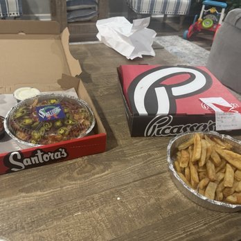 Picasso's Pizza - Picasso's please call Santora's and ask what Loaded Fries are. Thank you in advance! - Pizza Near Me - Buffalo, New York