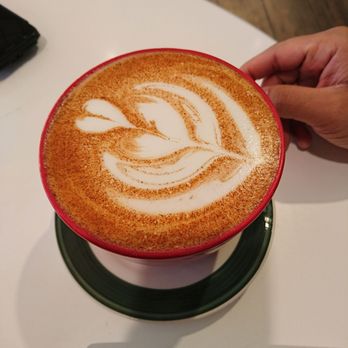 Fillmore Coffee - Pumpkin spiced black tea latte with soy milk. The lady barista is awesome! - Coffee & Tea Near Me - Phoenix, Arizona Fillmore Coffee - Pumpkin spiced black tea latte with soy milk. The lady barista is awesome! - Coffee & Tea Near Me - Phoenix, Arizona