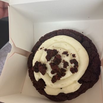 Crumbl - Ammon - Red velvet cupcake cookie - Desserts Near Me - Ammon, Idaho