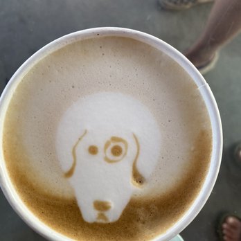 Muddy Waters Coffeehouse - Awesome! Doggie face on the cappuccino... - Coffee & Tea Near Me - Elizabeth City, North Carolina Muddy Waters Coffeehouse - Awesome! Doggie face on the cappuccino... - Coffee & Tea Near Me - Elizabeth City, North Carolina