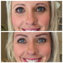 Lavish Beauty and Brow - Before (embarrassed to post) and the amazing after. She's incredible!