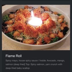 Maguro Sushi - Flame roll very inventive