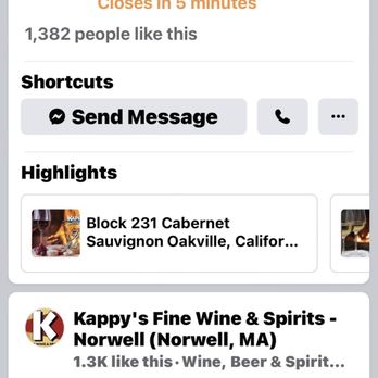Kappy's FIne Wine & Spirits - Showing time - Beer, Wine & Spirits Near Me - Norwell, Massachusetts Kappy's FIne Wine & Spirits - Showing time - Beer, Wine & Spirits Near Me - Norwell, Massachusetts