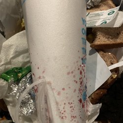 Tropical Smoothie Cafe - Styrofoam seeping through walls of cup.