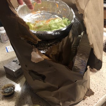 Nguyen's Kitchen - When they try to fit everything in one bag, this is what happens. USE ANOTHER BAG! - Vietnamese Near Me - Orange, California