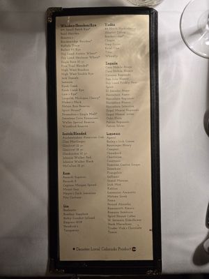 Menu photo 8 The Fort Restaurant Morrison, CO