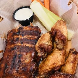 Basket Of Ribs & Wings