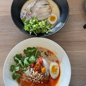 Sazan Ramen - Top: Paitan Ramen Bottom: Spicy Paitan Ramen - Ramen Near Me - Austin, Texas