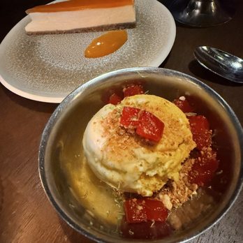Markette - peach cheesecake / Coconut Ice Cream - Modern European Near Me - New York, New York Markette - peach cheesecake / Coconut Ice Cream - Modern European Near Me - New York, New York