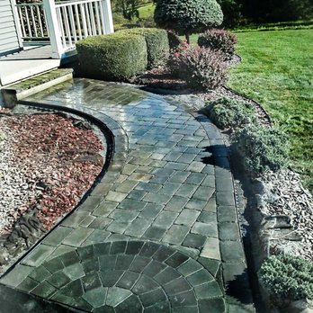AHP Hardscaping - Custom walkway design with brick pavers - Masonry/Concrete Near Me - Fonda, New York
