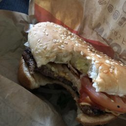 Single whopper when I ordered a double whopper Single whopper when I ordered a double whopper